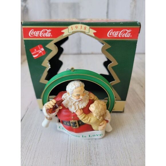 Coca-Cola trim a tree 1938 Christmas Is Love ornament Xmas decor - Picture 1 of 8